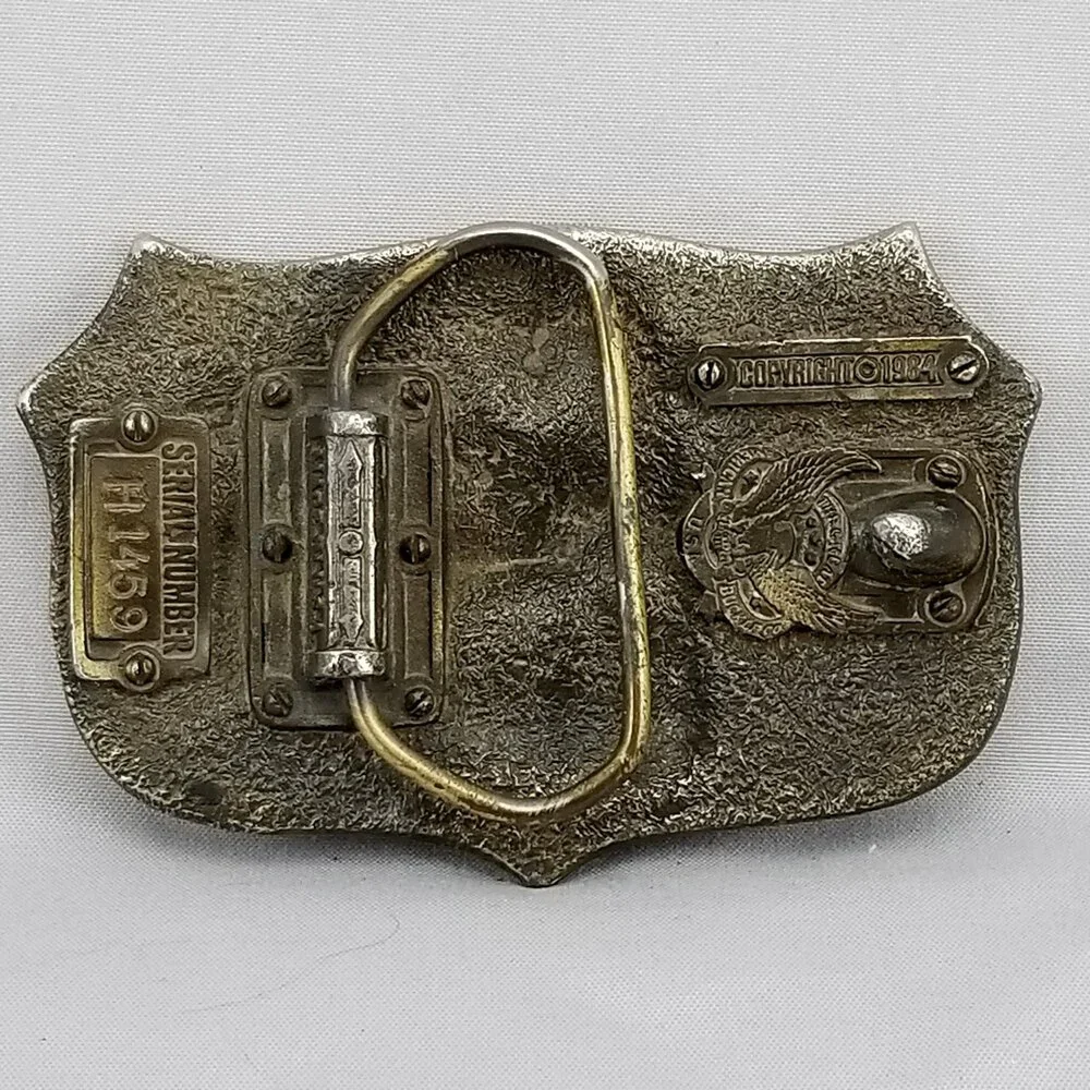 Belt‎ Buckle 1984 I'm Proud To Be American Freedom Bald Eagle USA Made